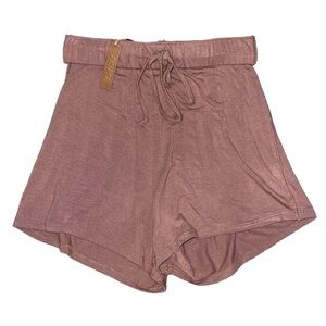 Skims Knit Pajama Shorts NWT inside drawstring in sienna women’s size XXS